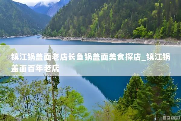 镇江锅盖面老店长鱼锅盖面美食探店_镇江锅盖面百年老店