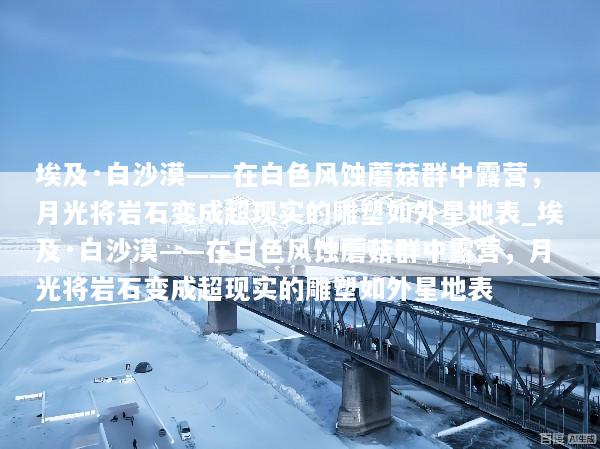 埃及·白沙漠——在白色风蚀蘑菇群中露营，月光将岩石变成超现实的雕塑如外星地表_埃及·白沙漠——在白色风蚀蘑菇群中露营，月光将岩石变成超现实的雕塑如外星地表