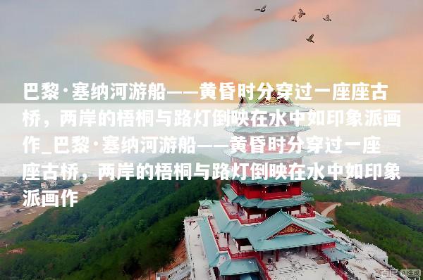 巴黎·塞纳河游船——黄昏时分穿过一座座古桥，两岸的梧桐与路灯倒映在水中如印象派画作_巴黎·塞纳河游船——黄昏时分穿过一座座古桥，两岸的梧桐与路灯倒映在水中如印象派画作